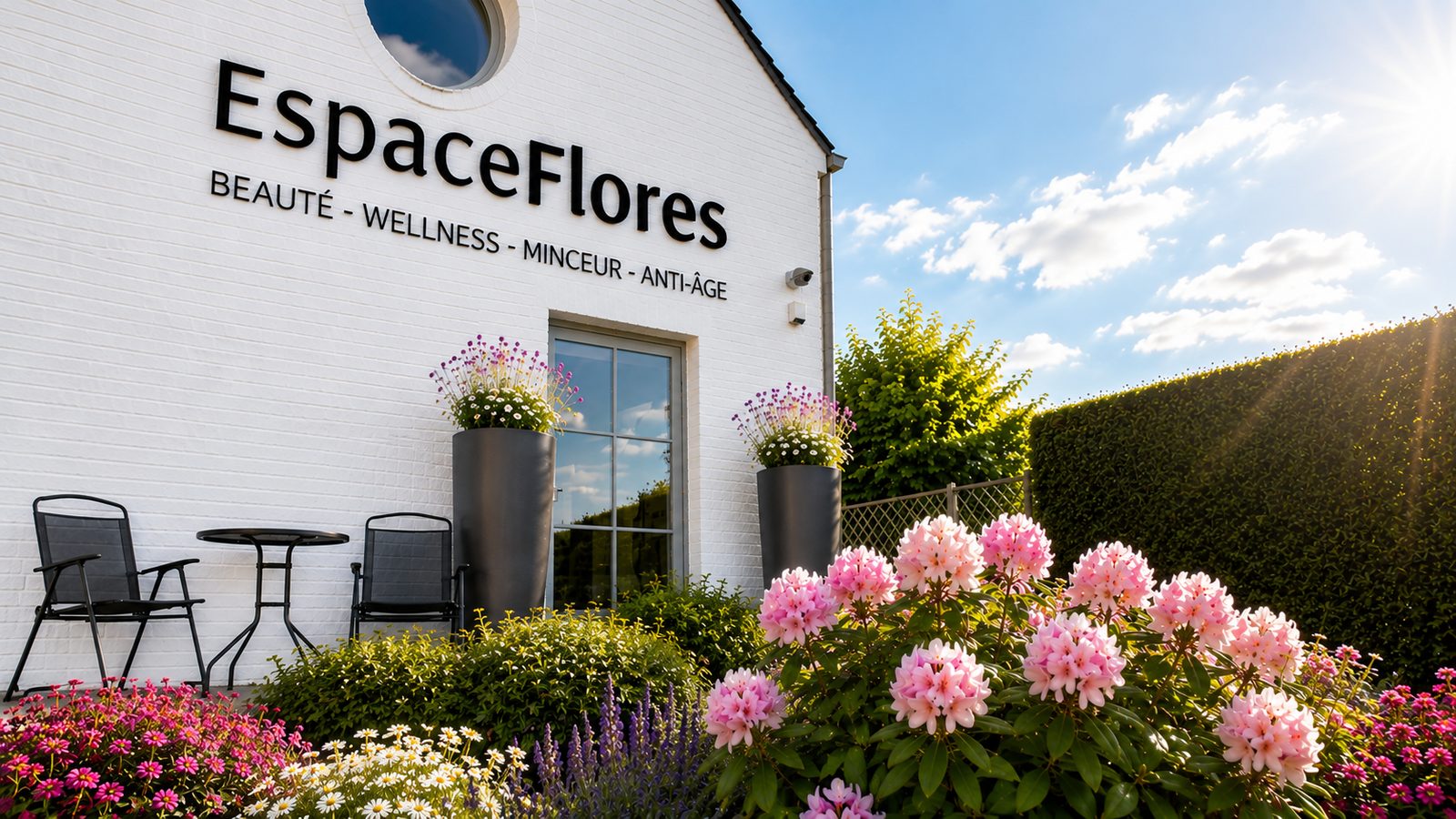 La façade d’Espace Flores, institut de beauté à Walhain