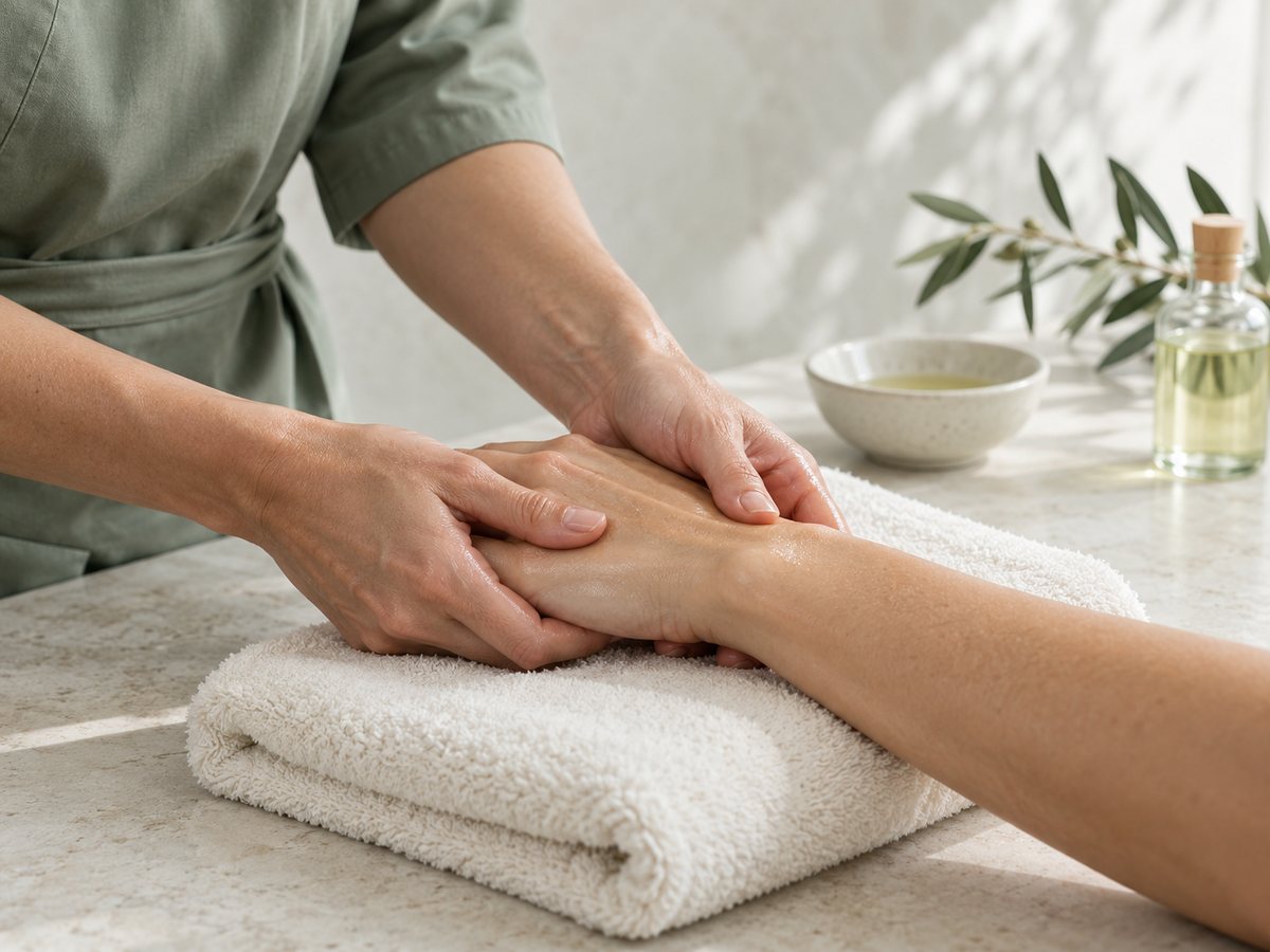 Massage des mains